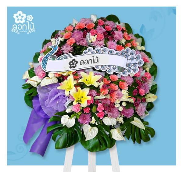 พวงหรีดดอกไม้สด – 4000 (1)