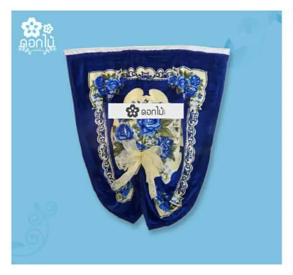 พวงหรีดผ้าเต็กผ้ากำมะหยี่ – 2200 (2)